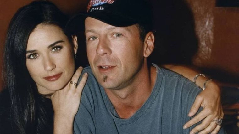 Bruce Willis y Demi Moore se enamoraron a primera vista. Foto: Archivo