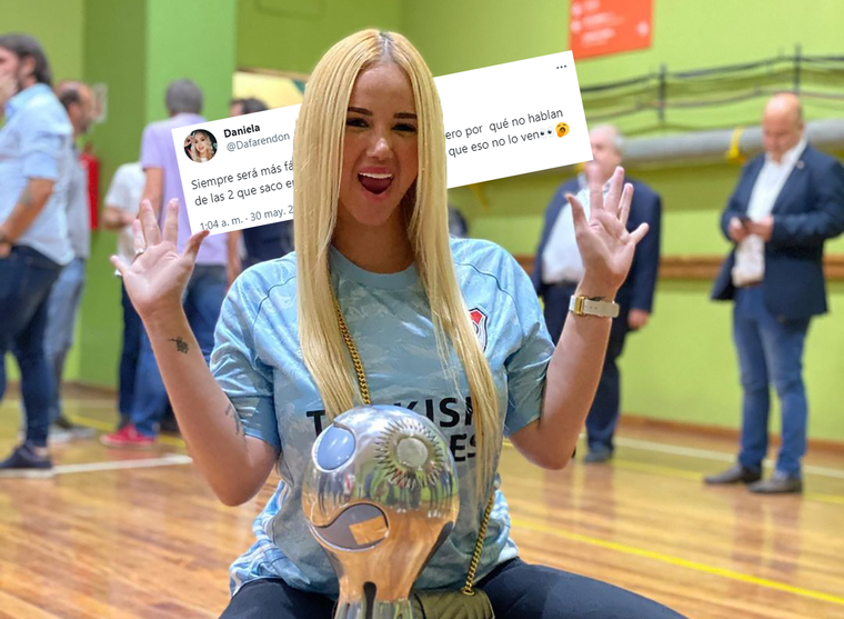 La colombiana sorprendió con sus posteos en redes.