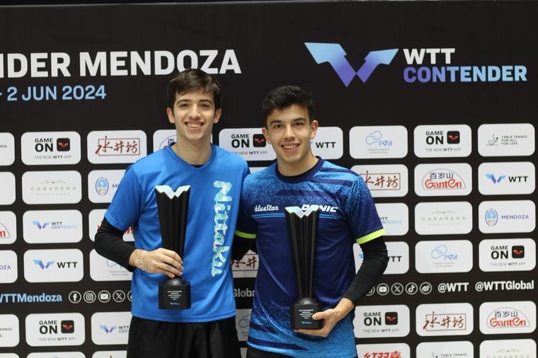 Santiago Lorenzo y Horacio Cifuentes campeones en dobles del WTT Contender Foto: WTT Contender