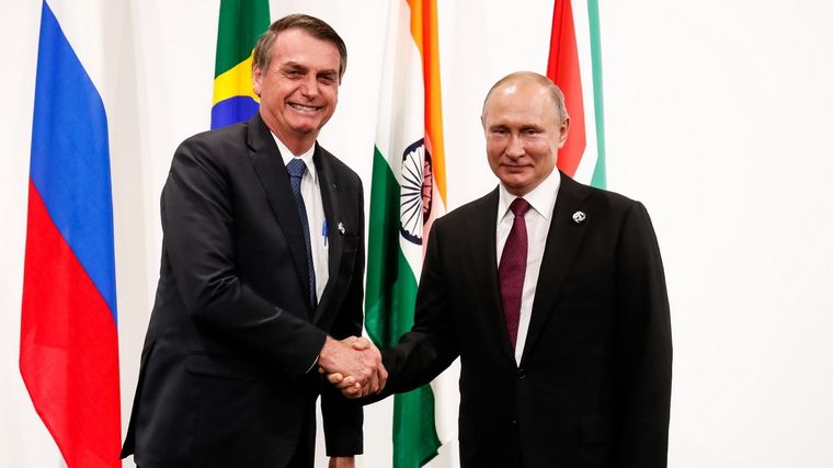 Bolsonaro y Putin, socios comerciales. Foto: ElCronista.