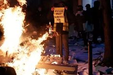 francia: 95 detenidos y 67 policias heridos en disturbios