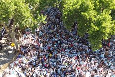 Foto aérea. Argentina es campeón del mundo y así se celebró en Mendoza. Foto: Maximiliano Ríos/MDZ Foto aérea. Argentina es campeón del mundo y así se celebró en Mendoza. Foto: Maximiliano Ríos/MDZ