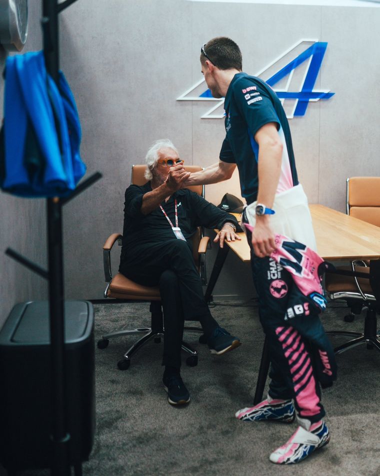 Briatore y Doohan, unidos tras la primera Qualy de la temporada. Foto: @Alpine F1Team