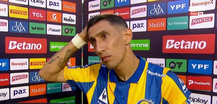 Di María habló del pasillo de Estudiantes y dejó una sentencia tajante. Foto: captura de TV.&nbsp;