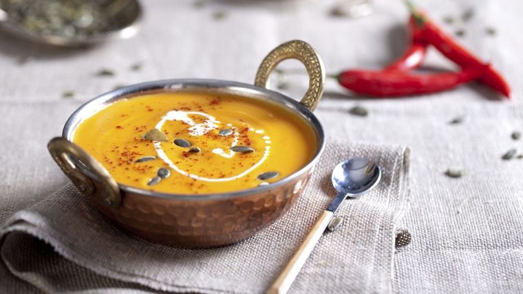 Una sopa crema de calabaza que vas a amar. Foto: hogarmania.com
