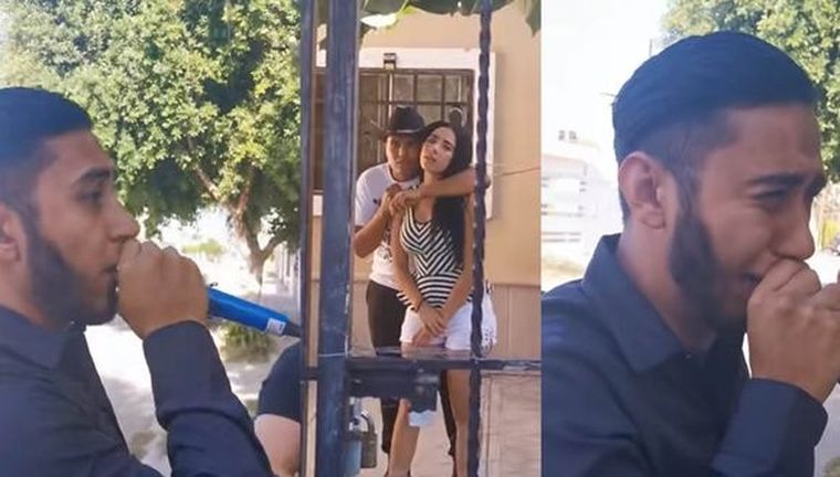 La serenata se truncó y mirá cómo reaccionó el protagonista.