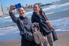El fin de semana largo en Mar del Plata se vio interrumpido por una fuerte tormenta Foto: Télam