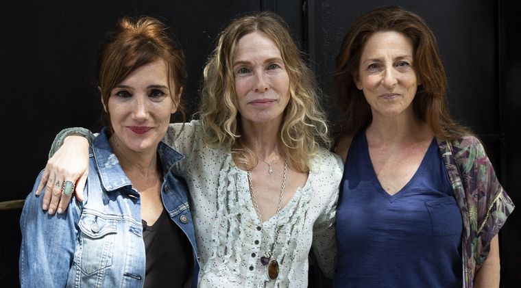 Jorgelina Aruzzi, Gloria Carrá y Dalia Elnecavé Foto: Mariana Melinc