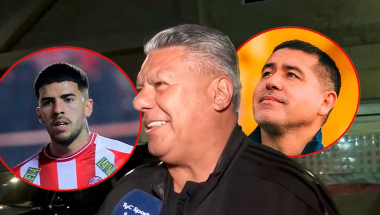 Chiqui Tapia habló sobre la relación de su hijo con Riquelme. Foto: Captura TyC Sports y archivo
