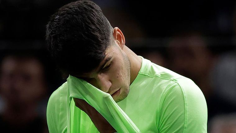 Alcaraz perdió en París-Bercy y lo explicó desde un lado psicológico Foto: EFE