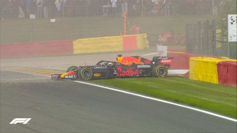 Verstappen se despistó en el final. Foto: F1