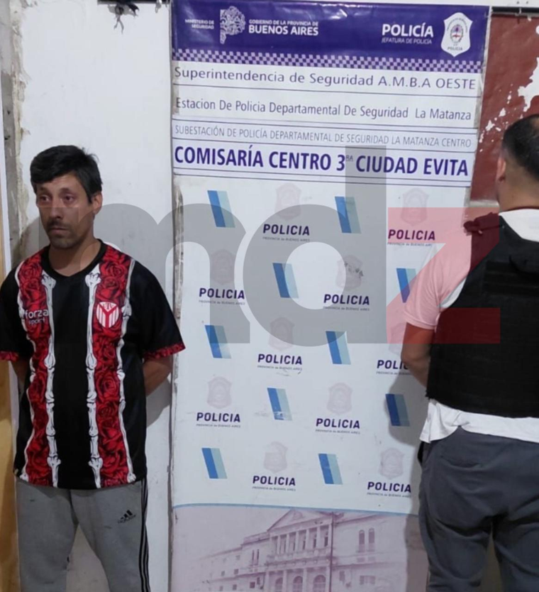 Héctor Daniel Leiva, detenido por el homicidio de Cáceres. Héctor Daniel Leiva, detenido por el homicidio de Cáceres.