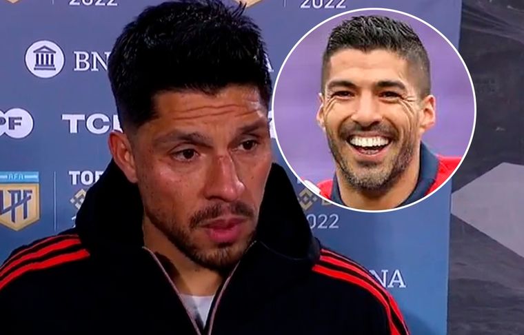 Enzo Pérez El volante hizo un pícaro chiste sobre Luis Suárez.