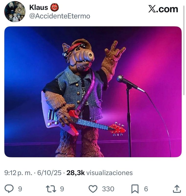 Un usuario comparó la voz del presidente con la del personaje "Alf". Un usuario comparó la voz del presidente con la del personaje "Alf".