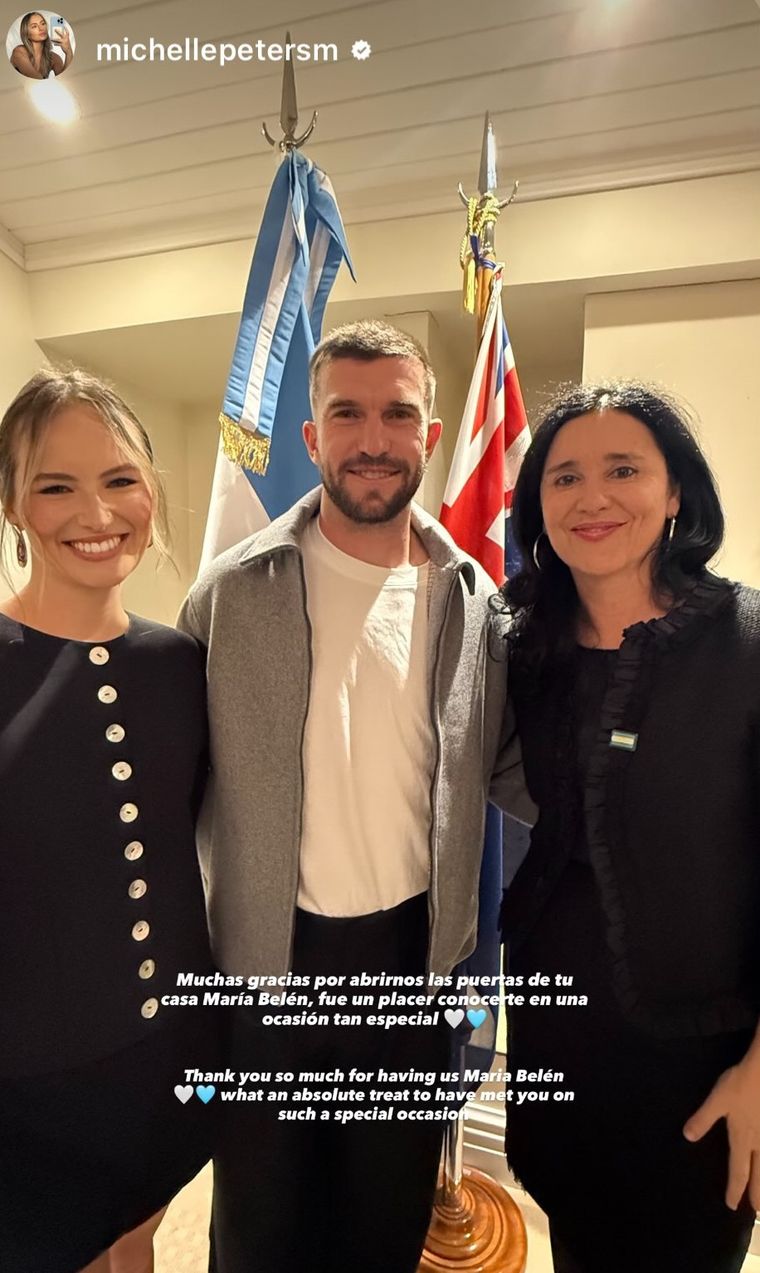 Tim Payne y su esposa, agradecidos con los argentinos. Tim Payne y su esposa, agradecidos con los argentinos. 