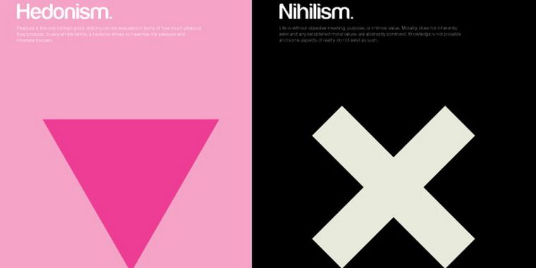 Hedonismo y nihilismo.