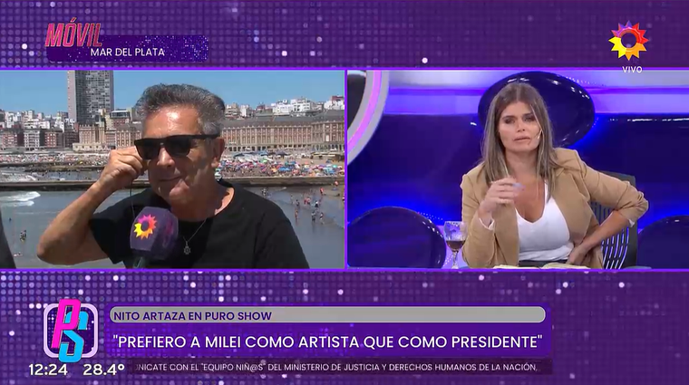 Nito Artaza habló sobre el show de Fátima Flórez y Javier Milei. Nito Artaza habló sobre el show de Fátima Flórez y Javier Milei. 