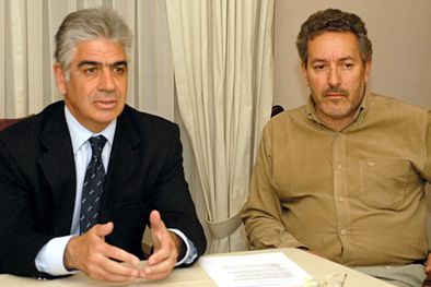 MDZol | Ángel Vespa y Roberto Minati de Bodegas de Argentina. Foto: Marcelo Ruiz / MDZ