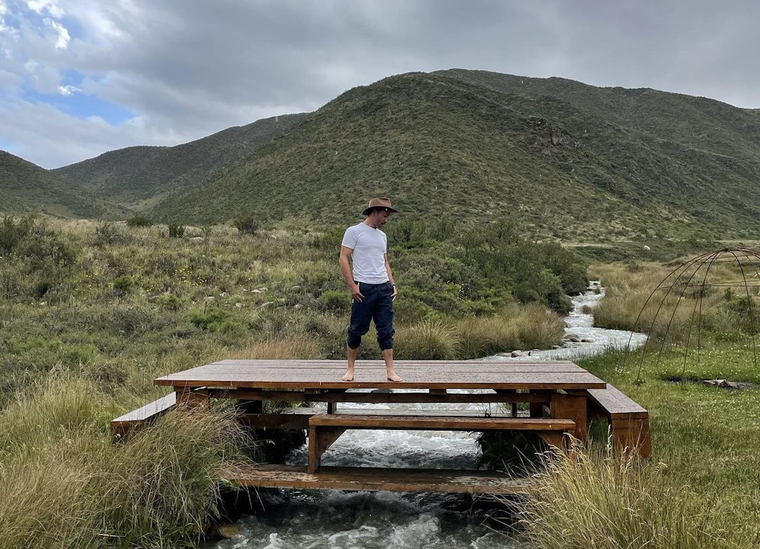 Luciano Pereyra y una escapada secreta en Mendoza. Foto: Instagram