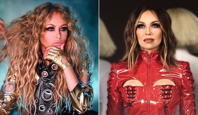 Paulina Rubio y Thalía, enemistadas durante años.
