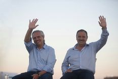 Alberto Fernández y Ricardo Quintela Foto: Twitter @alferdez