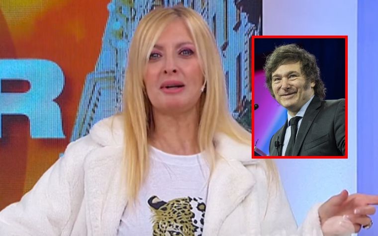 Amalia González se hizo eco del beso con Milei que se viralizó. Foto: Captura TV