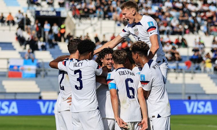 El festejo de los chicos de Estados Unidos. Foto: @USYNT