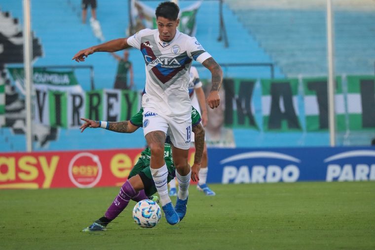 Nicolás Fernández fue titular en la derrota del Tomba en Córdoba. Foto: Prensa Club Godoy Cruz