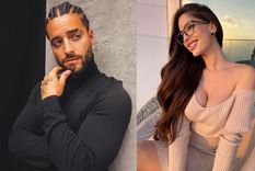 Maluma y la modelo Natalia Barulich. Foto: Instagram