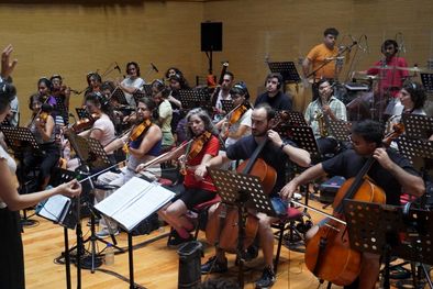 MDZol | Los artistas de la obra Coronados de historia y futuro ya están ensayando para la Vendimia Foto: Rodrigo DAngelo / MDZ