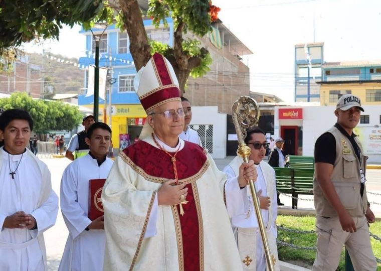 Robert Prevost en Chiclayo. Foto: AP Noticias
