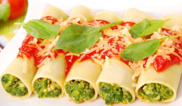 Canelones de espinaca y ricotta: saludables y llenos de sabor Foto: Shutterstock