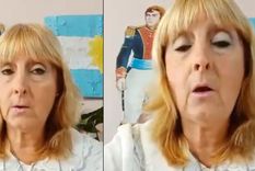 A la maestra se le escapó un insulto.