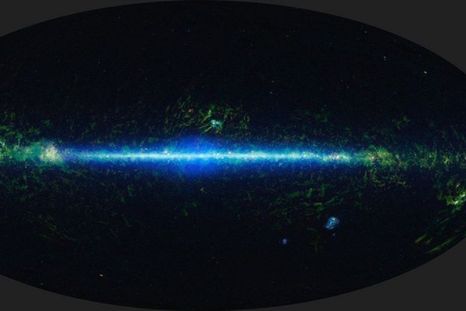 Fotografía del cielo con el Wide-field Infrared Survey Explorer (WISE). La luz infrarroja muestra longitudes de onda que son más largas que las visibles para el ojo humano. Con los datos de esta imagen se encontró evidencia de El Accidente. Foto: NASA/JPL-CALTECH/UCLA