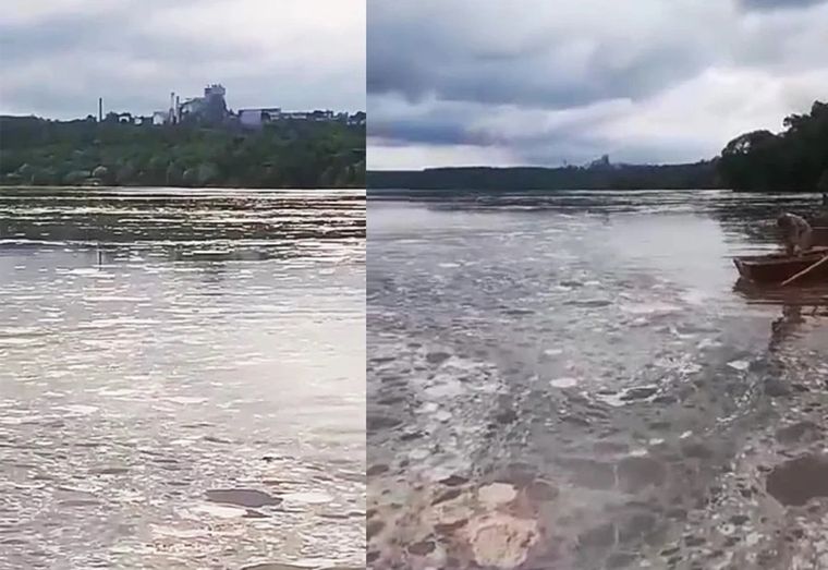 Papel Misionero es una empresa que integra el Grupo Arcor y fue responsabilizada por la contaminación del río Paraná Foto: Minisiterio de Ecologia y recursos Naturales Renovables de Misiones