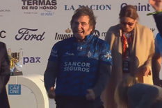 Javier Milei estuvo en el Abierto de Palermo. Foto: Captura de video