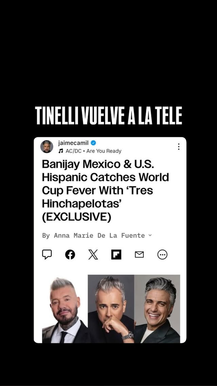 El posteo de Ángel en redes. Créditos: Instagram El posteo de Ángel en redes. Créditos: Instagram