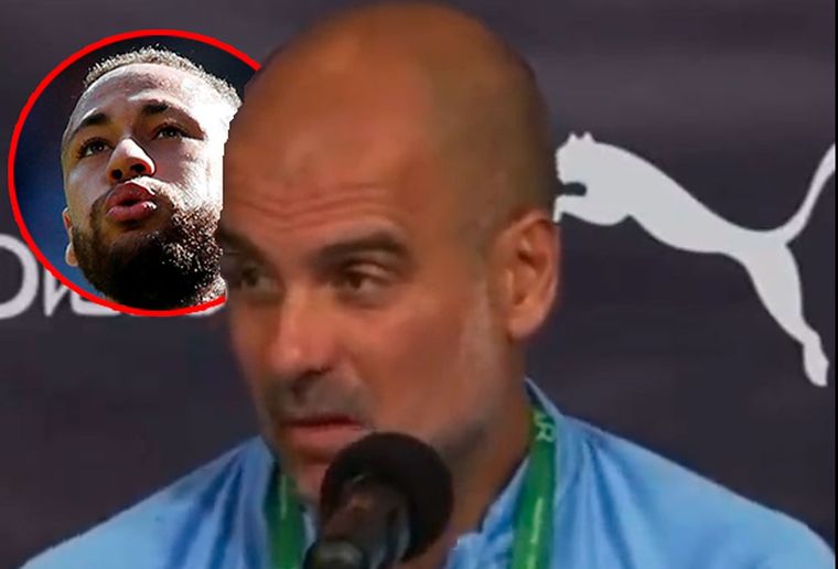 Guardiola negó la posibilidad de que Neymar fiche para el Manchester City.