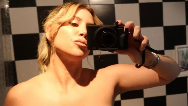 La mediática y otra imagen que generó repercusión en redes. Foto: Instagram/ @wanda_nara.