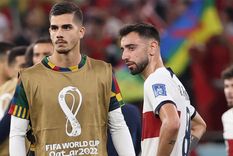Bruno Fernandes El portugués cargó contra Argentina tras el arbitraje de Tello en Portugal - Marruecos. Foto: EFE Bruno Fernandes El portugués cargó contra Argentina tras el arbitraje de Tello en Portugal - Marruecos. Foto: EFE