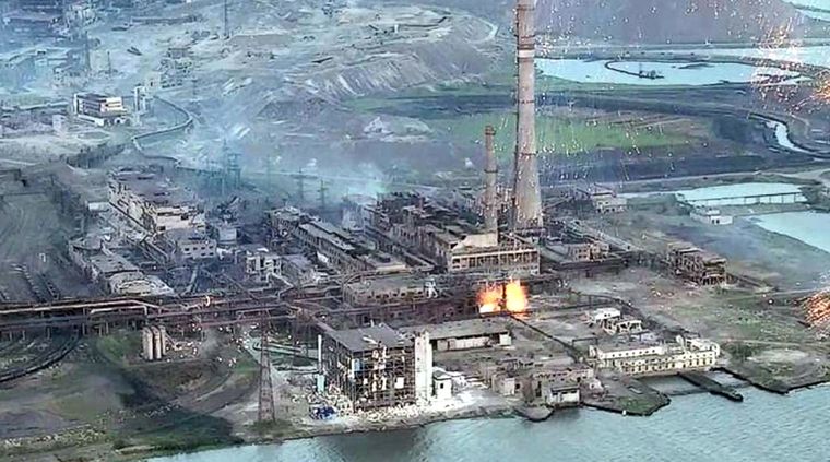 La acería de Azovstal, en Mariúpol. Foto: ElCorreo.