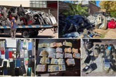 Autopartes, drogas, dinero, inhibidores de alarmas y autopartes, parte del secuestro durante el megaoperativo.&nbsp;