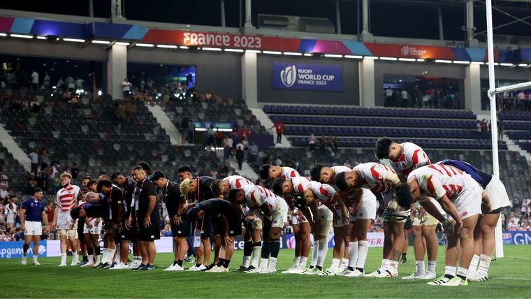 Japón ganó y Los Pumas no tienen margen de error. Foto: @rugbyworldcup