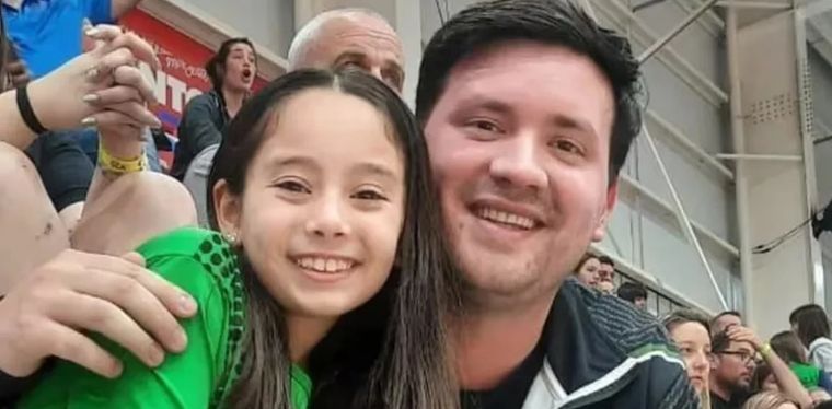 Umma Aguilera y su papá Foto: NA