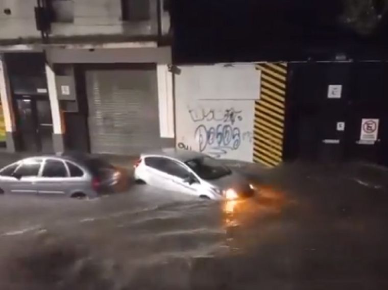 Fuerte temporal en el AMBA y alrededores Foto: Captura de video