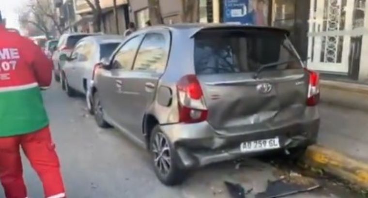 Pablo Alarcón protagonizó un choque en Córdoba y Dorrego.