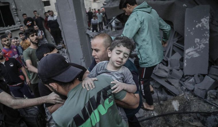 En Gaza, la situación es de catástrofe humanitaria. Foto: Efe.