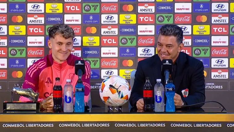 Las risas cómplices de Colidio y Gallardo. Foto: Captura video