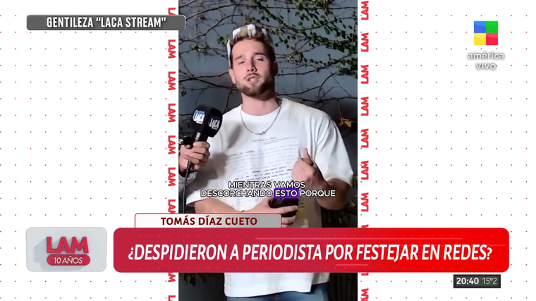 Echaron a Tomás Díaz Cueto de La Nación+. Foto: captura de pantalla TV/ América. Echaron a Tomás Díaz Cueto de La Nación+. Foto: captura de pantalla TV/ América.