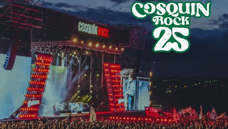 Sus 25 ediciones consecutivas lo posicionan como uno de los eventos más convocantes de Argentina y Latinoamérica. Foto: Gentileza Prensa Cosquín Rock 2025